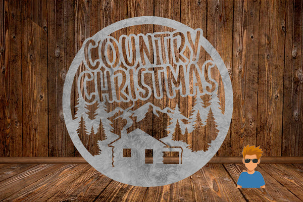 CUT READY, Country Christmas, SVG, DXF
