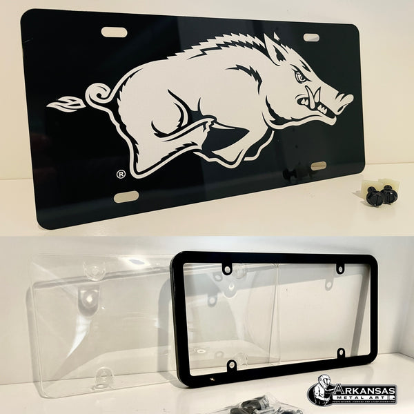 Arkansas Razorback License Plate