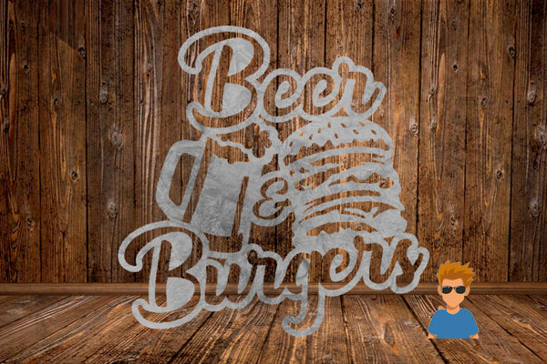 CUT READY, Burgers and Beer, SVG, DXF