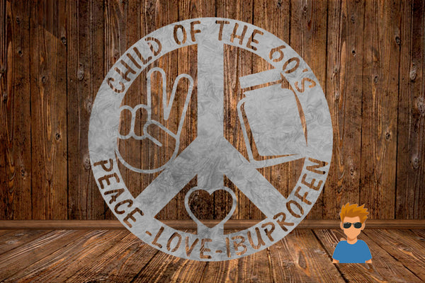 CUT READY, Child of the 60's, SVG, DXF