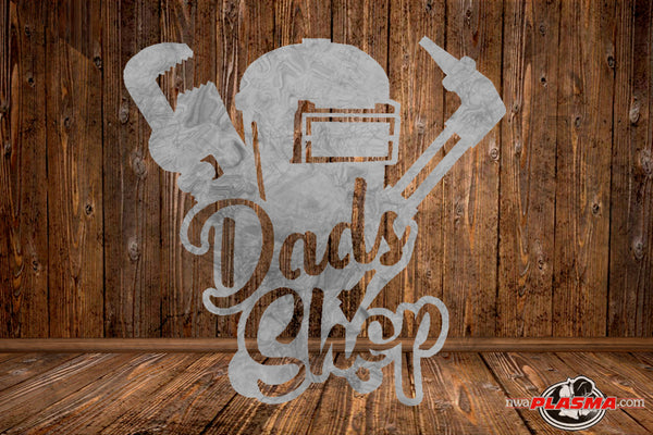 CUT READY, Dads Shop Metal, SVG, DXF