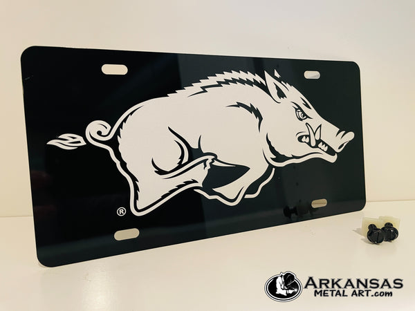 Arkansas Razorback License Plate