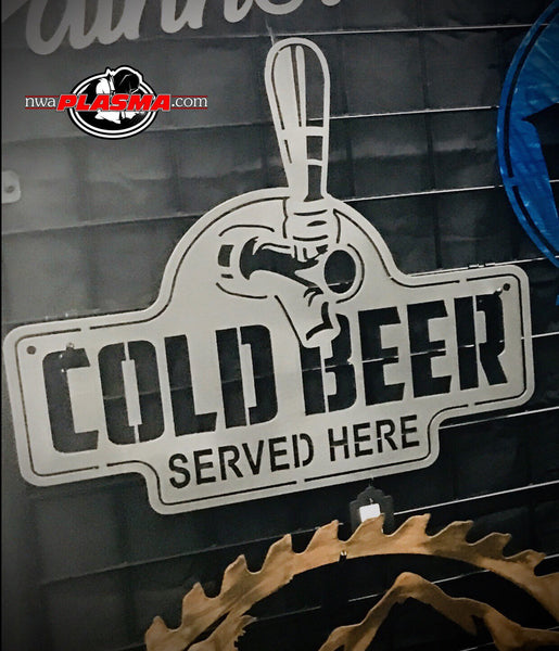"Cold Beer Served Here"