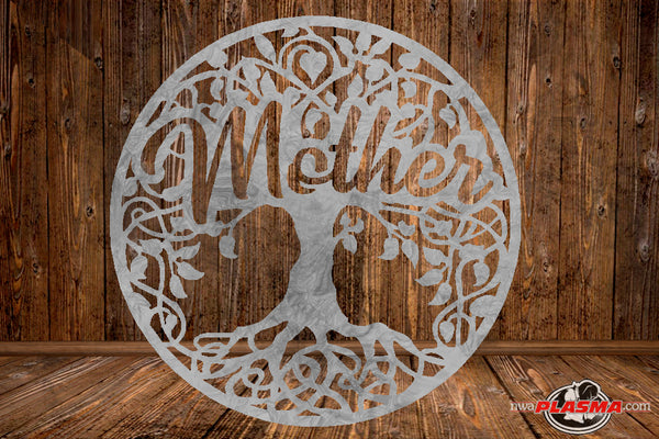 CUT READY, Mother tree of life, SVG, DXF