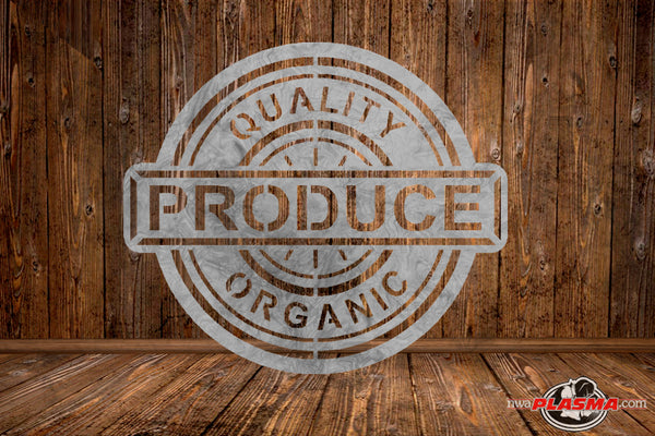CUT READY, Organic Produce, SVG, DXF