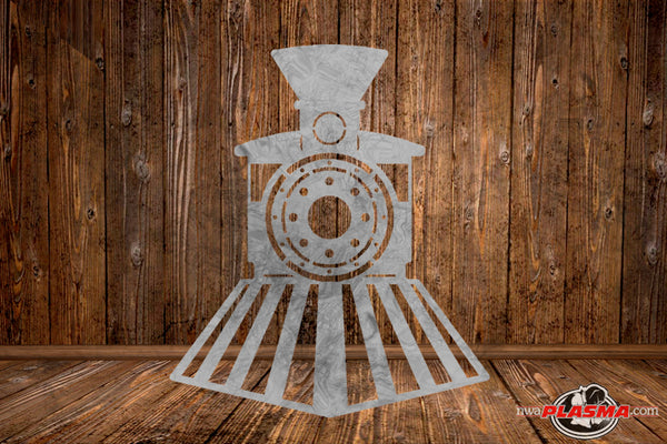 CUT READY, Train Locomotive front view, SVG, DXF